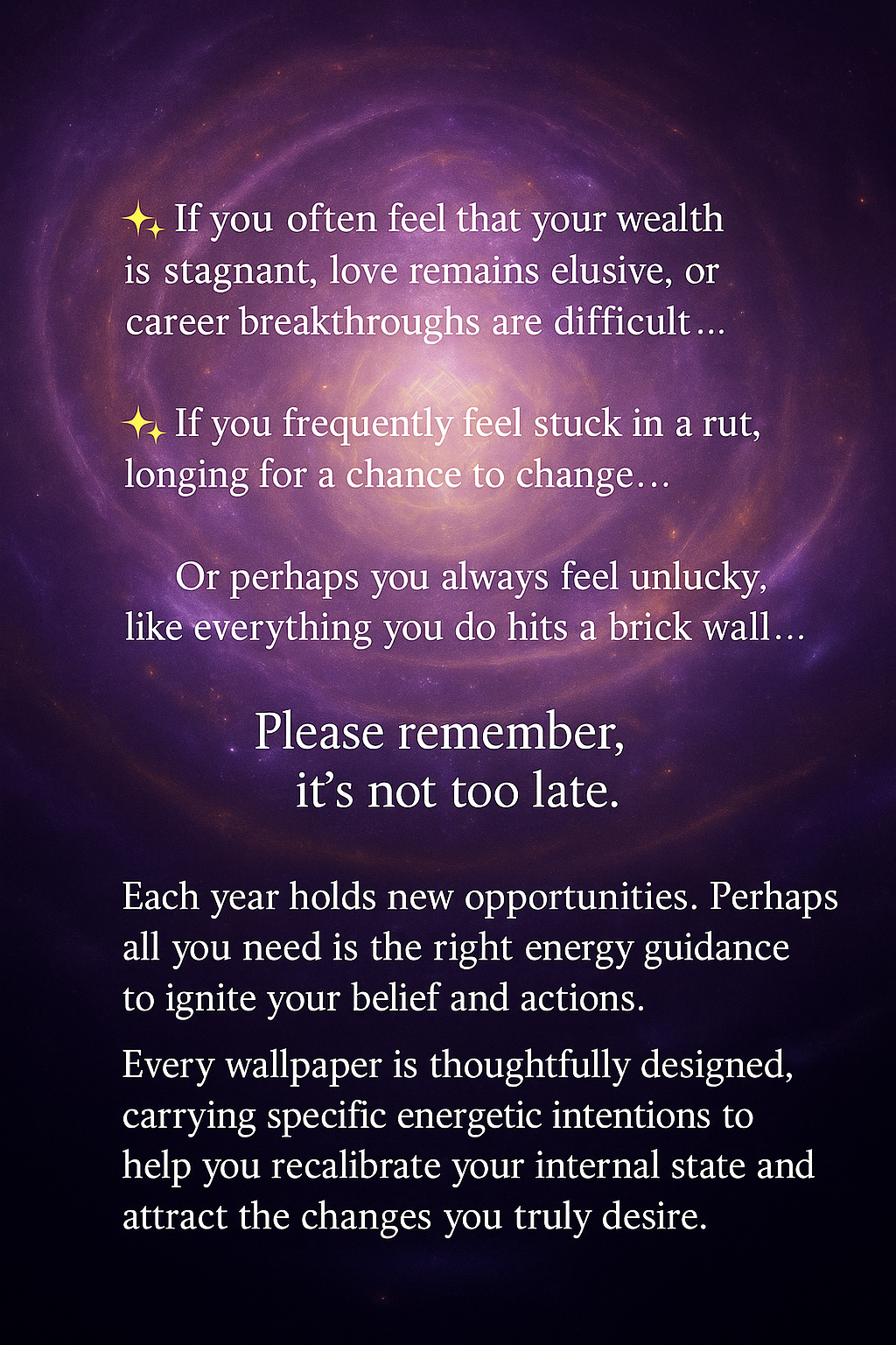 Manifestation Energy Wallpapers · Customized by Your Zodiac