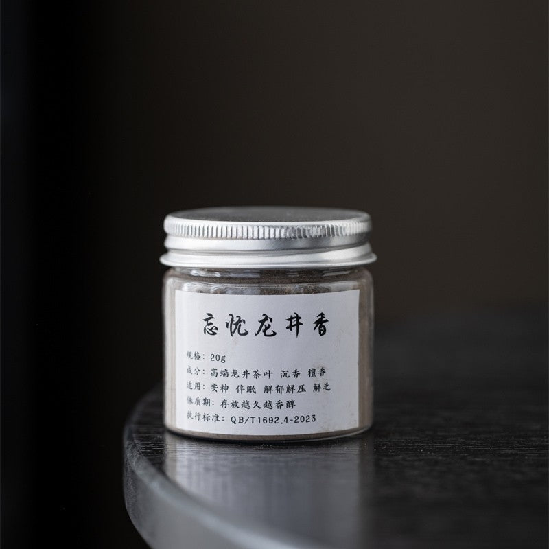 Silver-Lid Incense Powder Set with Boshan Burner – 8 Scents Available