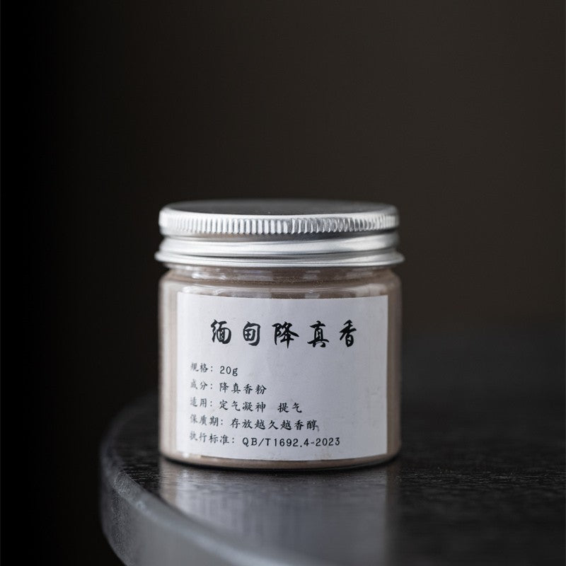 Silver-Lid Incense Powder Set with Boshan Burner – 8 Scents Available