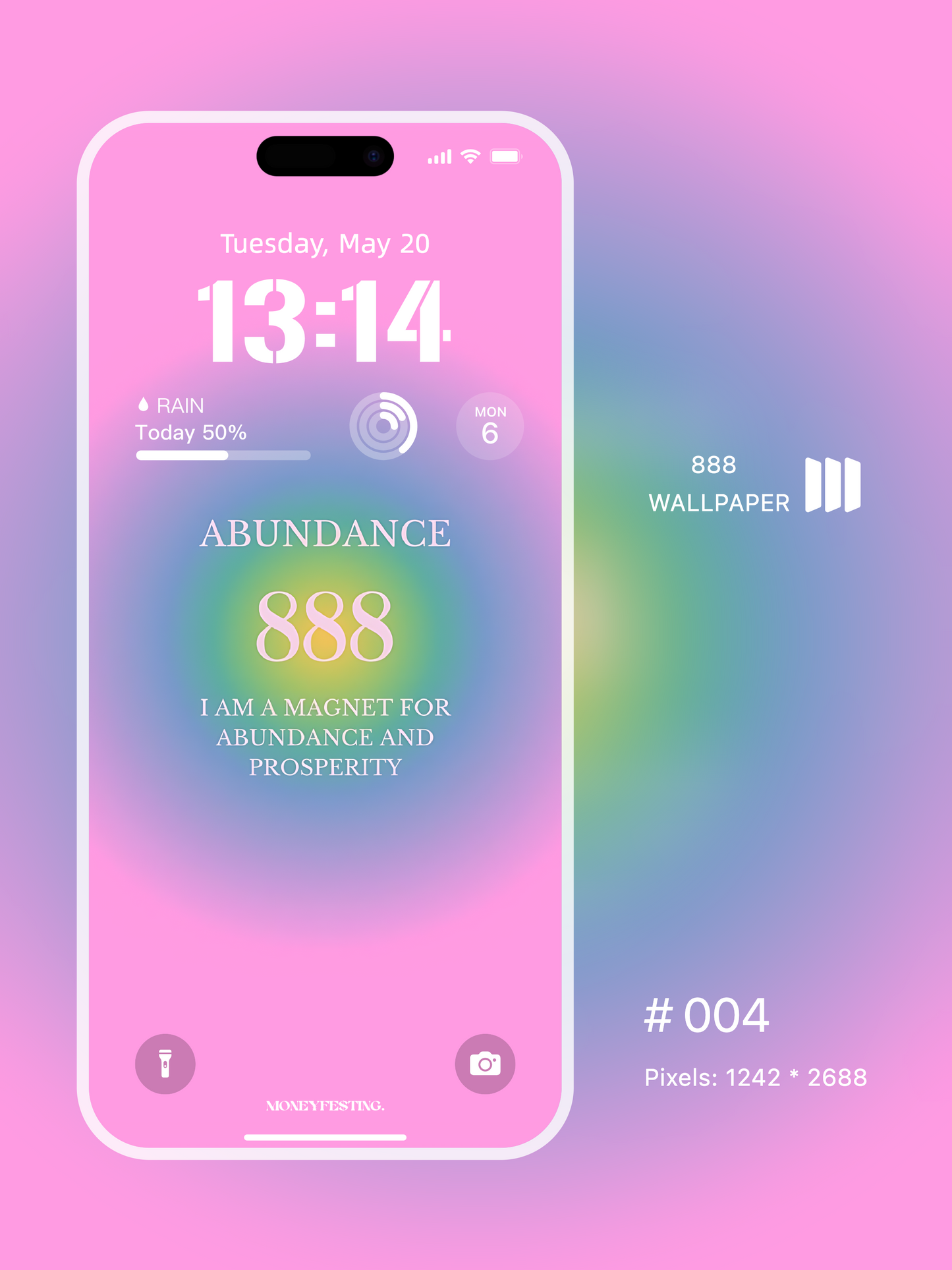 Manifestation Lock Screen Wallpaper Set – Align Your Energy, Attract Good Fortune