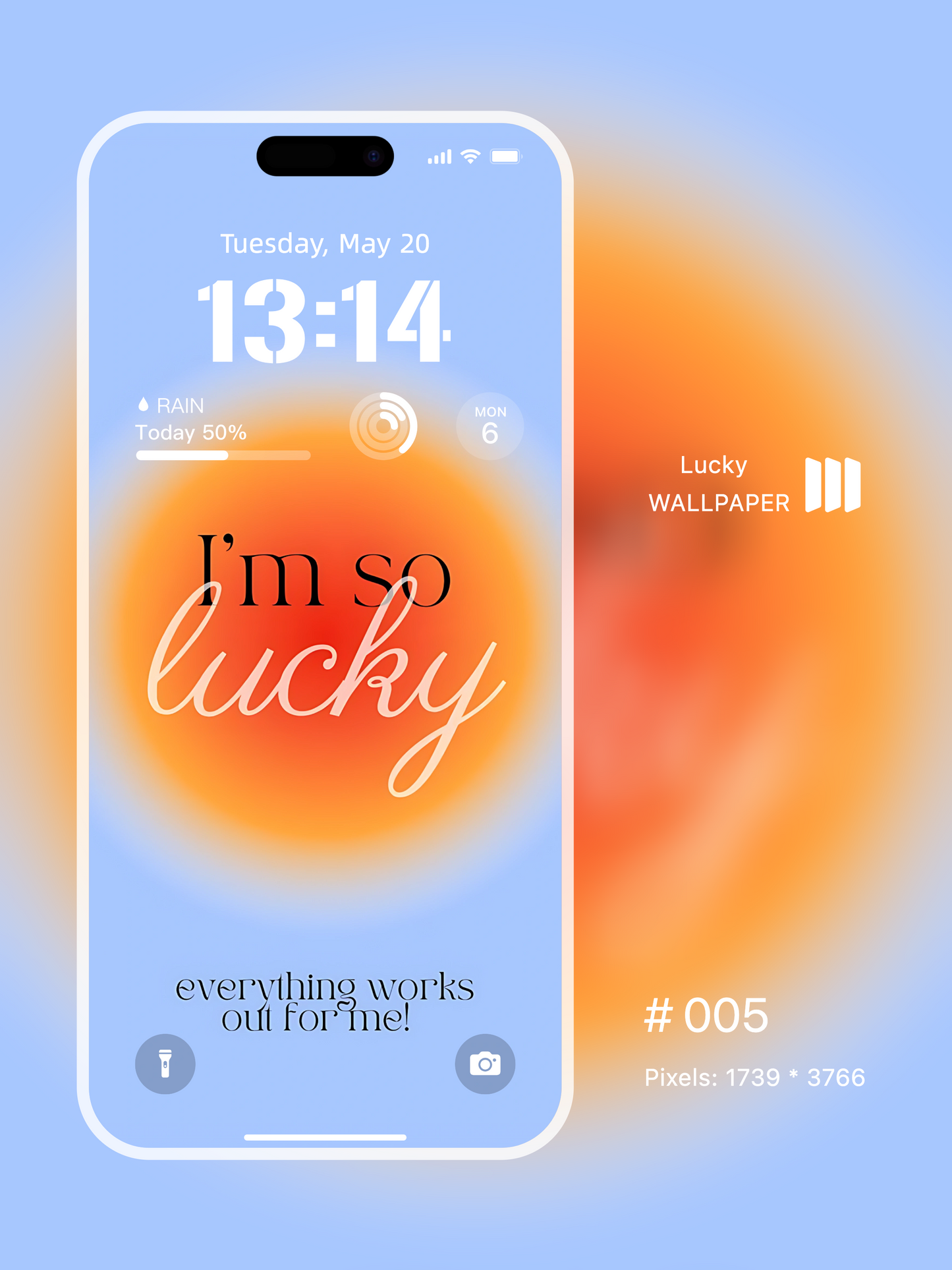 Manifestation Lock Screen Wallpaper Set – Align Your Energy, Attract Good Fortune