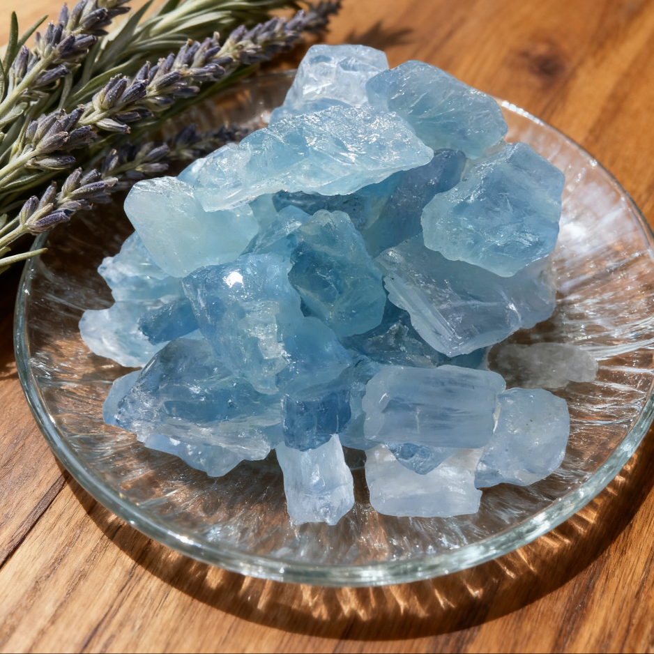 Raw Aquamarine Crystal — Purity & Serenity Stone