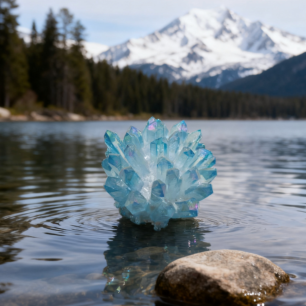 Natural Healing Blue Crystal Cluster🔹