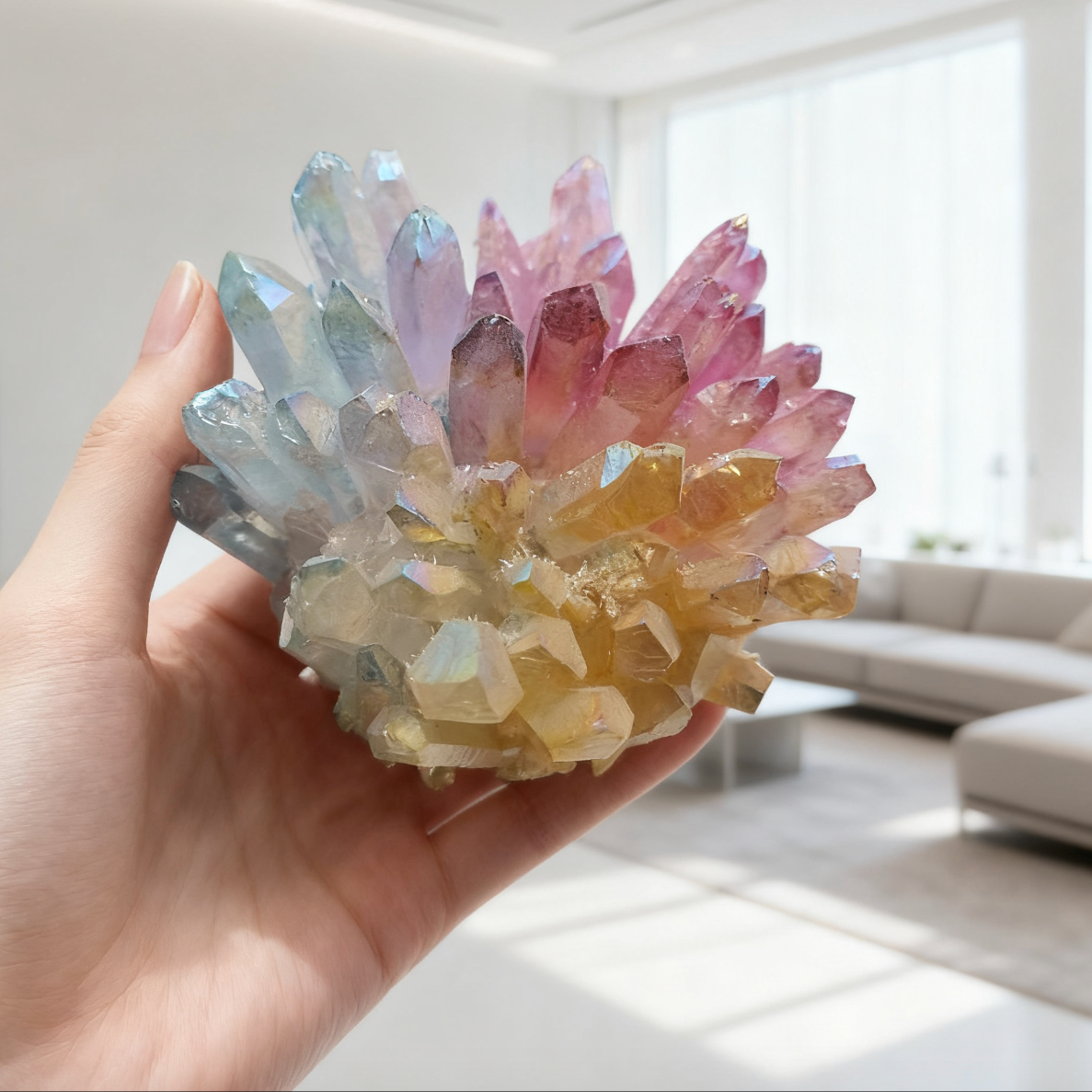 Natural Healing Blue Crystal Cluster🔹