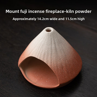 Mt. Fuji Ceramic Incense Fireplace