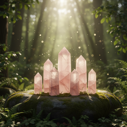 Rose Quartz Crystal Tower – Love & Healing Energy