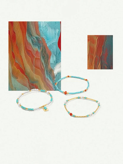 Turquoise Bracelet - Lucky Stone for Good Fortune & Peace