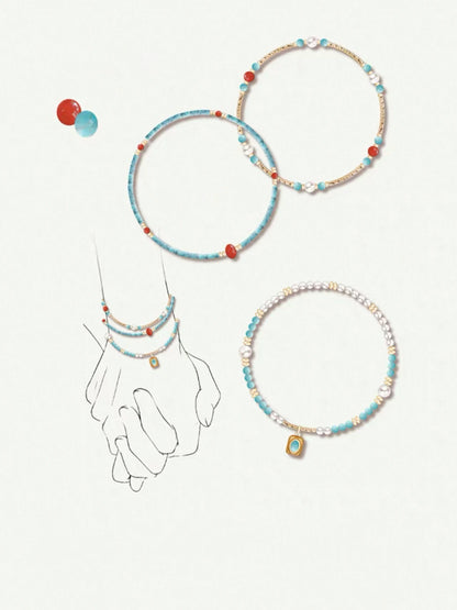 Turquoise Bracelet - Lucky Stone for Good Fortune & Peace