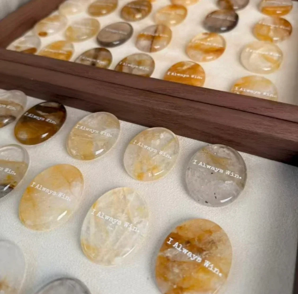 Yellow Fluorite Palm Stone - Cosmic Alignment