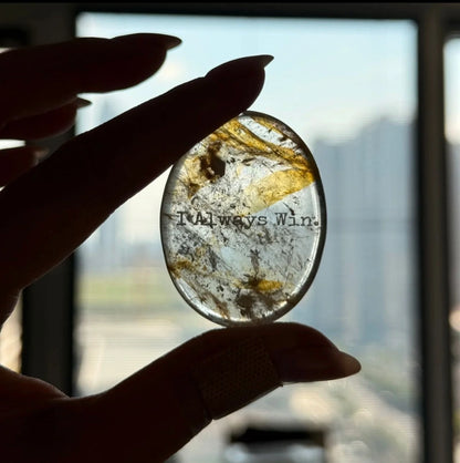 Yellow Fluorite Palm Stone - Cosmic Alignment