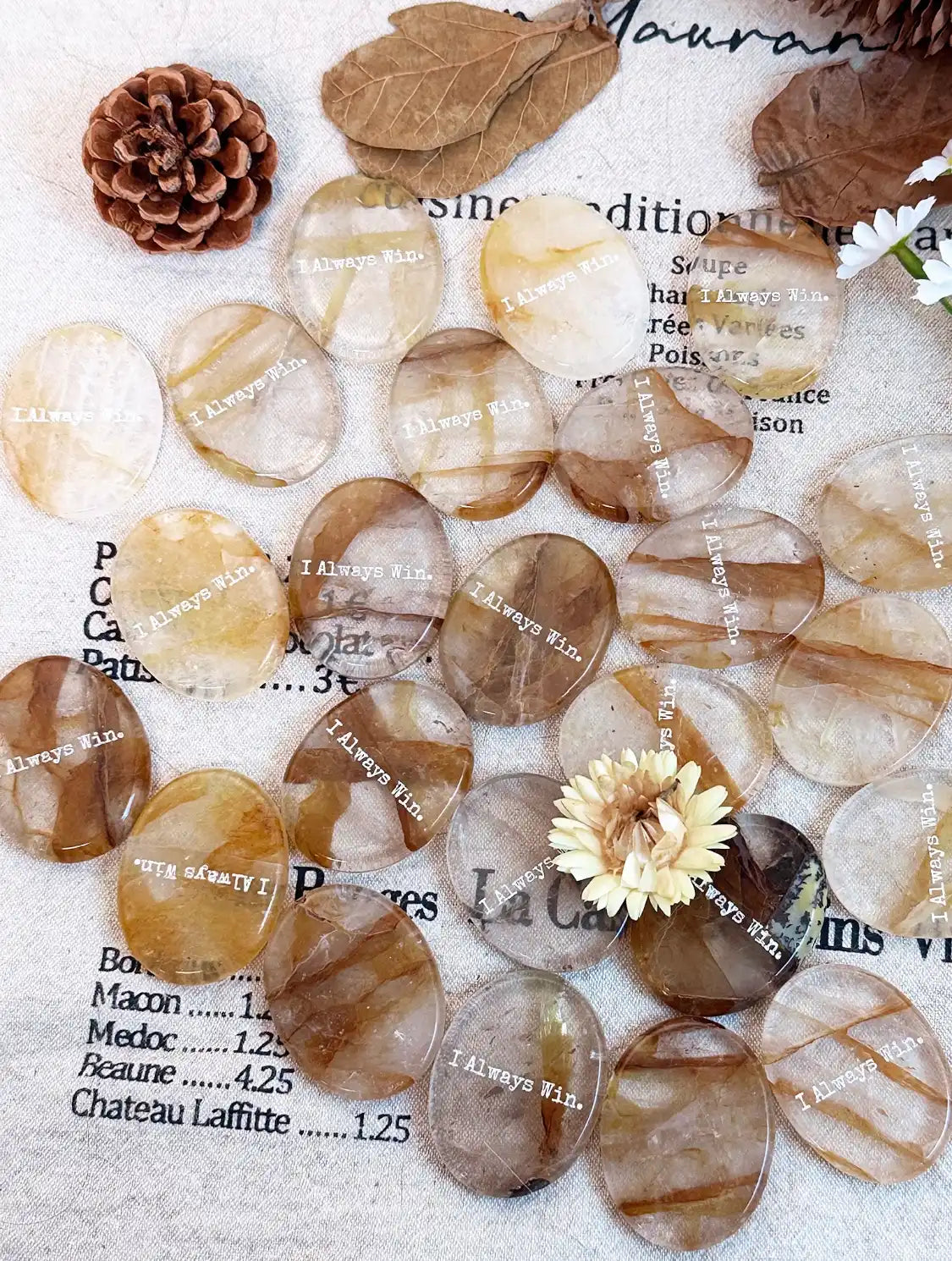 Yellow Fluorite Palm Stone - Cosmic Alignment