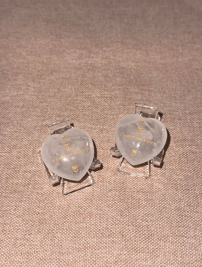 Tarot Element Natural Crystal Heart Palm Stone (2 Styles)