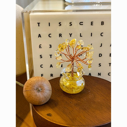 Mini Energy Crystal Trees for Healing & Abundance — Handcrafted Spiritual Desk Decor with Natural Gemstones 🌿✨