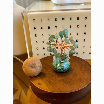 Mini Energy Crystal Trees for Healing & Abundance — Handcrafted Spiritual Desk Decor with Natural Gemstones 🌿✨