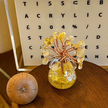 Mini Energy Crystal Trees for Healing & Abundance — Handcrafted Spiritual Desk Decor with Natural Gemstones 🌿✨