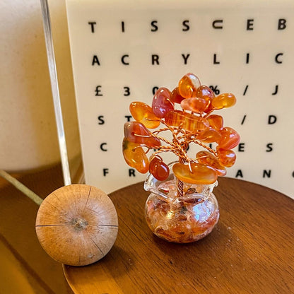 Mini Energy Crystal Trees for Healing & Abundance — Handcrafted Spiritual Desk Decor with Natural Gemstones 🌿✨