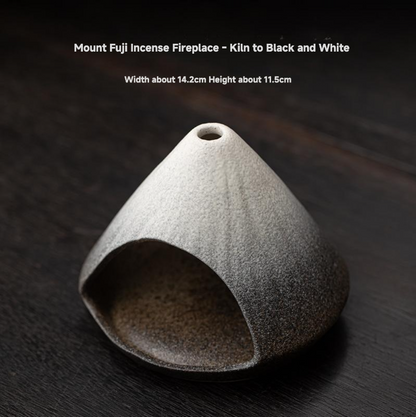 Mt. Fuji Ceramic Incense Fireplace