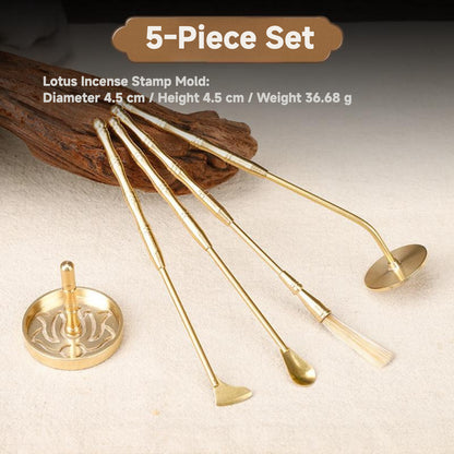 Brass Incense Tool Set