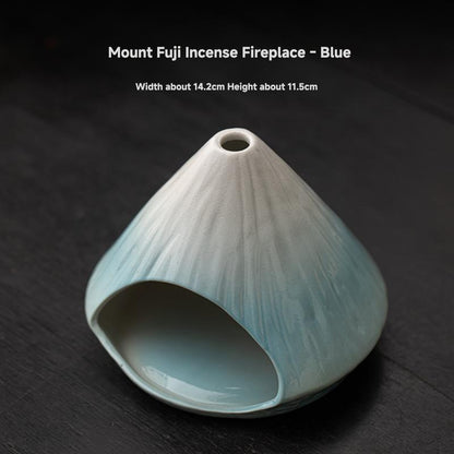 Mt. Fuji Ceramic Incense Fireplace