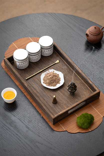 Silver-Lid Incense Powder Set with Boshan Burner