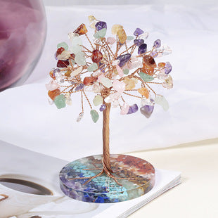 🌳 Celestial Crystal Tree｜Handcrafted Natural Gemstone Energy Tree