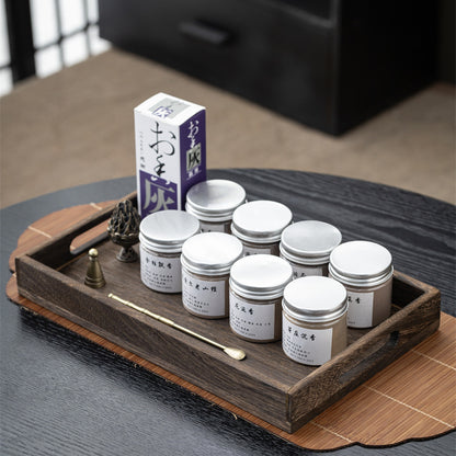 Silver-Lid Incense Powder Set with Boshan Burner