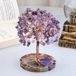 🌳 Celestial Crystal Tree｜Handcrafted Natural Gemstone Energy Tree