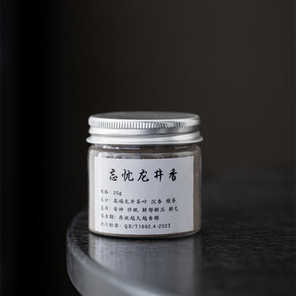 Silver-Lid Incense Powder Set with Boshan Burner