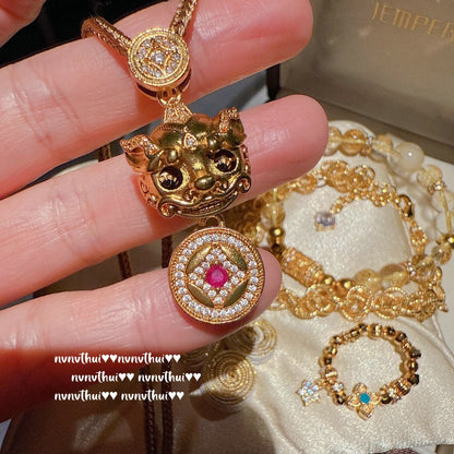 Golden Pi Xiu Wealth Bracelet Set
