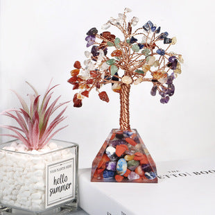 🌳 Celestial Crystal Tree｜Handcrafted Natural Gemstone Energy Tree