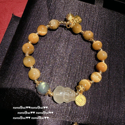 Golden Pi Xiu Wealth Bracelet Set