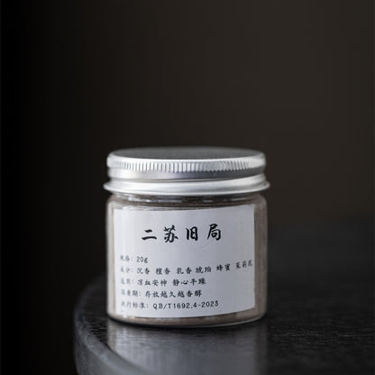 Silver-Lid Incense Powder Set with Boshan Burner