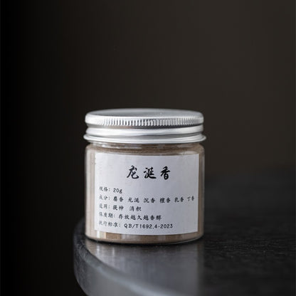 Silver-Lid Incense Powder Set with Boshan Burner