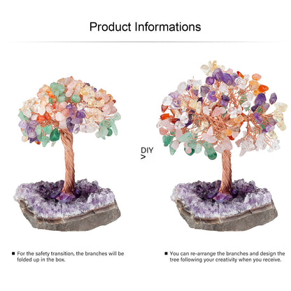 🌳 Celestial Crystal Tree｜Handcrafted Natural Gemstone Energy Tree