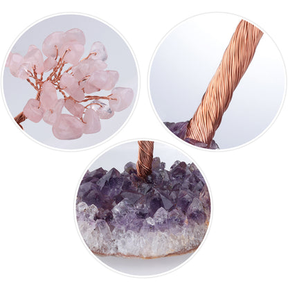 🌳 Celestial Crystal Tree｜Handcrafted Natural Gemstone Energy Tree