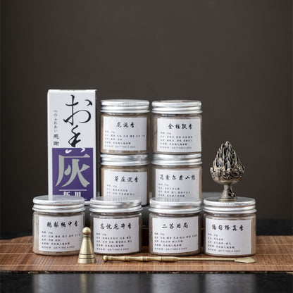 Silver-Lid Incense Powder Set with Boshan Burner