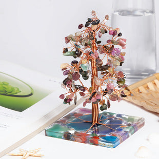 🌳 Celestial Crystal Tree｜Handcrafted Natural Gemstone Energy Tree