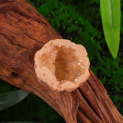 Nature Agate Geode Druzy Crystal Cluster — Electroplated Colorful Mineral Specimen for Spiritual Decor 🌈✨