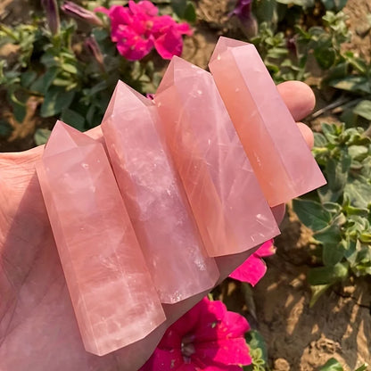 Rose Quartz Crystal Tower – Love & Healing Energy