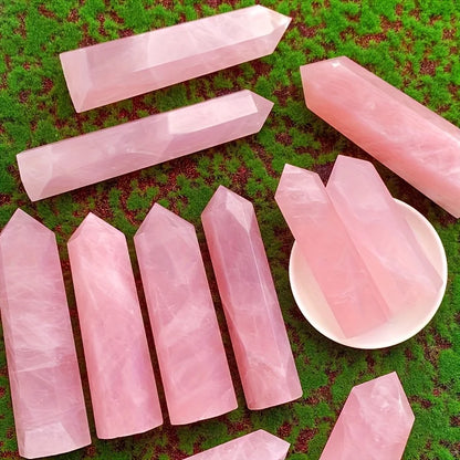 Rose Quartz Crystal Tower – Love & Healing Energy