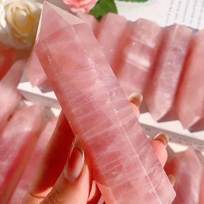 Rose Quartz Crystal Tower – Love & Healing Energy