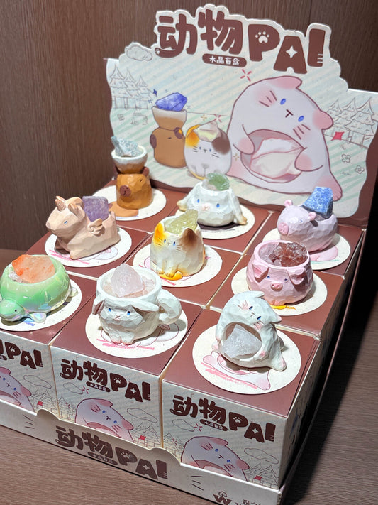 Animal Crystal Blind Box — Natural crystal animal figurines for manifestation, stress relief, and emotional healing.