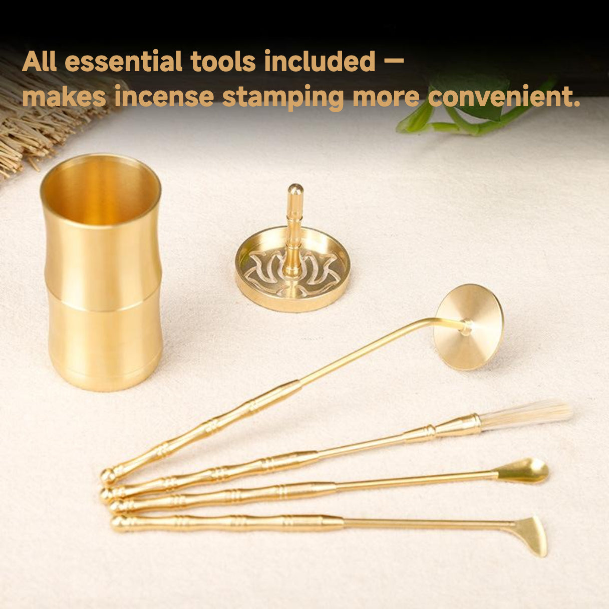 Brass Incense Tool Set