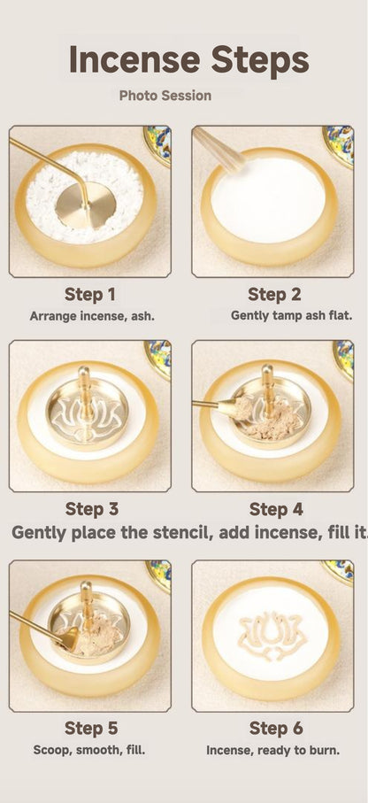 Brass Incense Tool Set