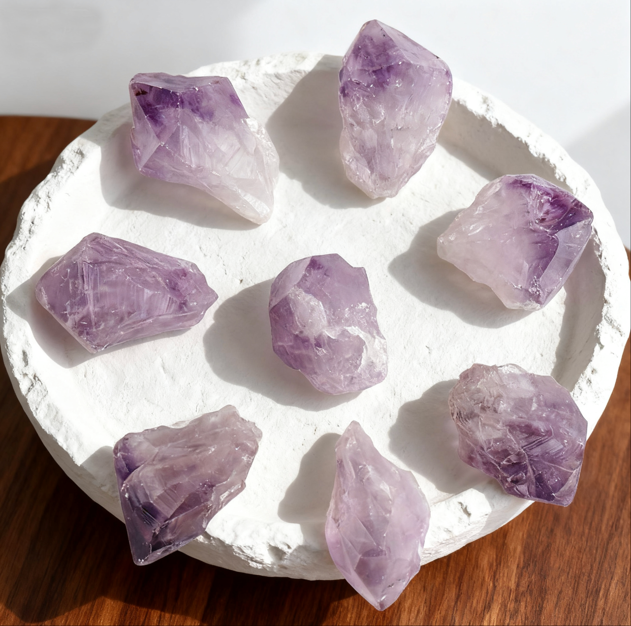 Natural Amethyst & Quartz Crystal Pillar — Healing & Energy