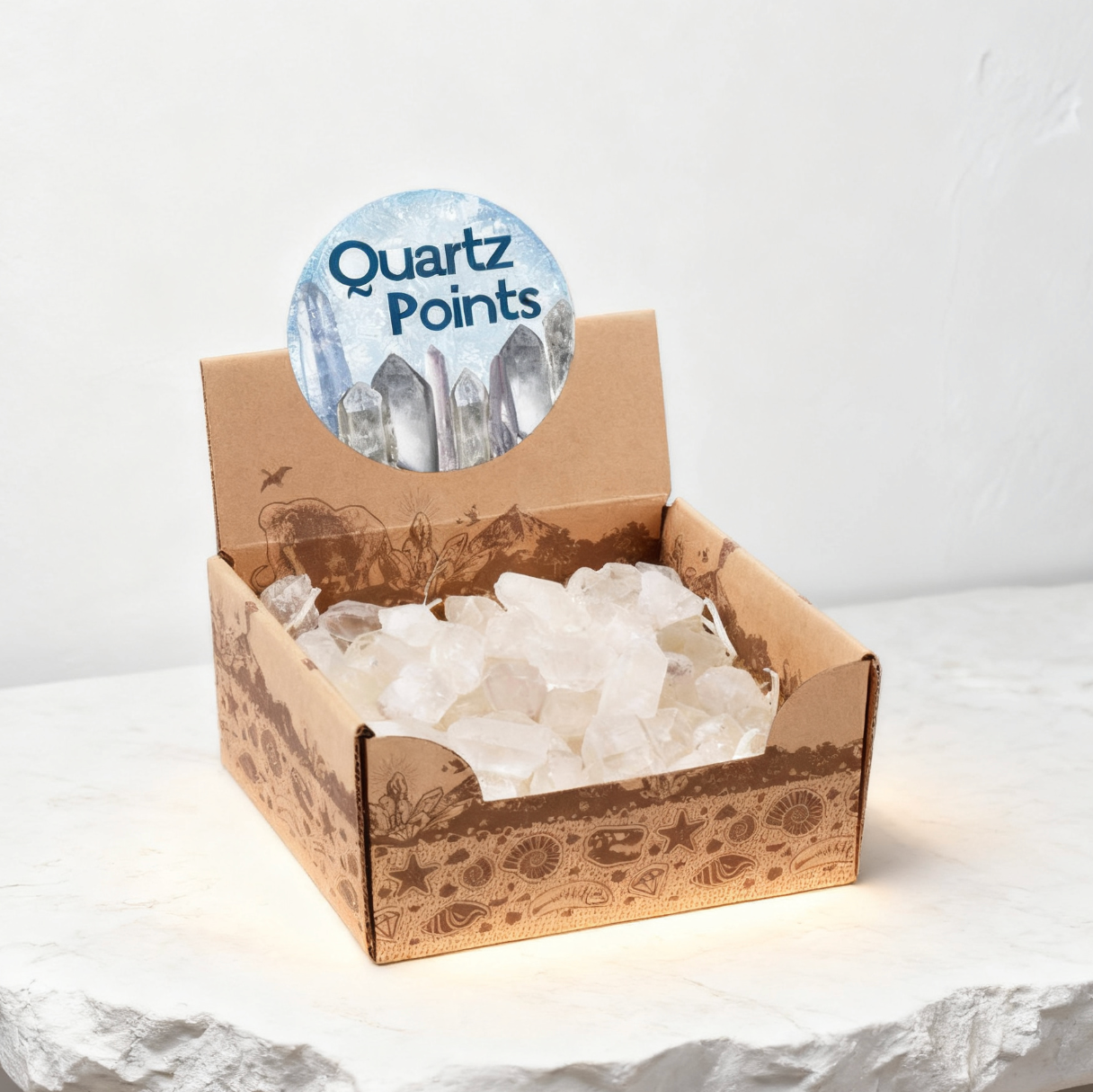 Natural Amethyst & Quartz Crystal Pillar — Healing & Energy