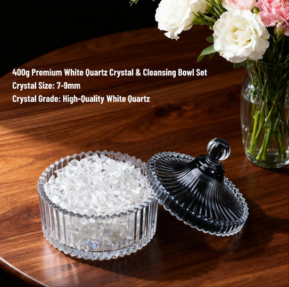 Natural White Quartz Energy Clearing Bowl🤍