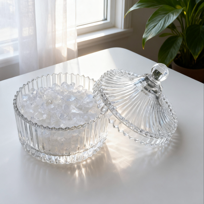 Natural White Quartz Energy Clearing Bowl🤍